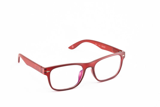 Aptica University Alfa Red Ready Reading Glasses Unisex Blue Light Filter Sideview