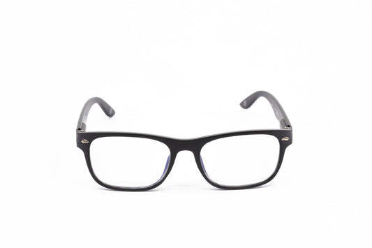 Aptica University Alfa Black Ready Reading Glasses Unisex Blue Light Filter Frontview