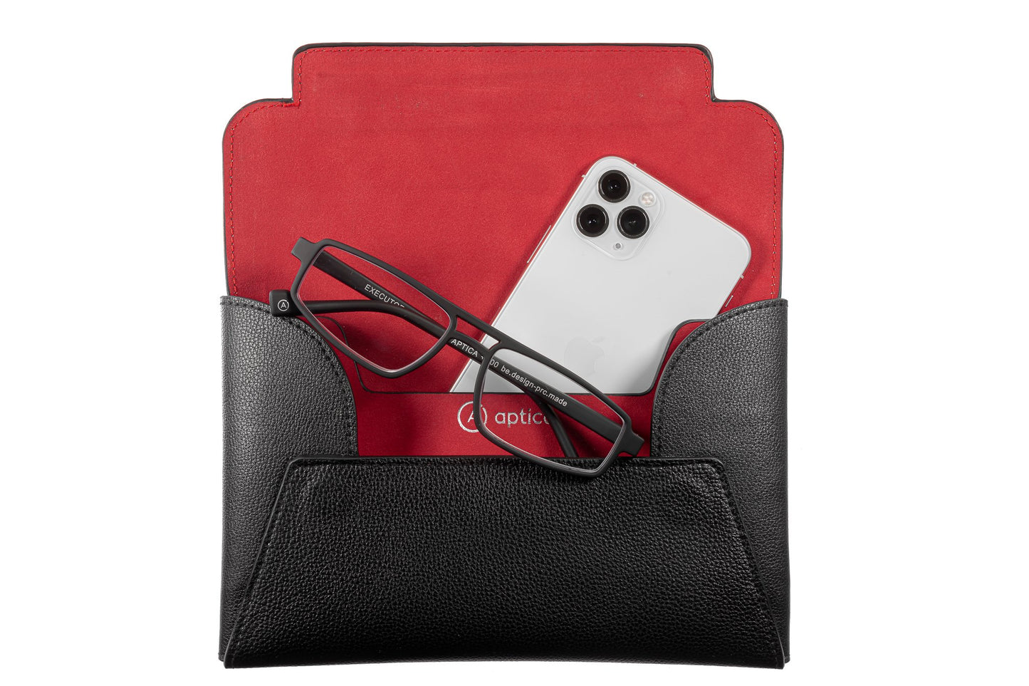 Clutch - Black with Red Lips - APTICA