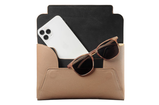 Clutch - Brown with Pop Art Frame - APTICA
