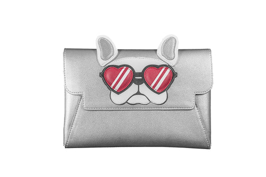 Clutch - Silver with Bulldog - APTICA