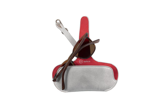 Pouch - Silver with Red Lips - APTICA