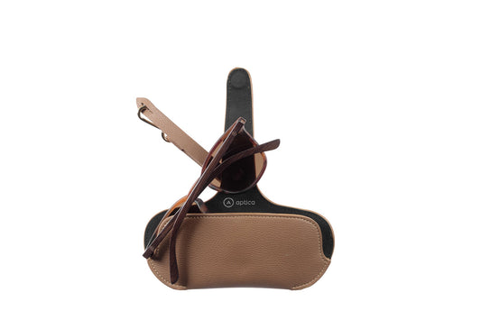 Pouch - Brown with Pop Art Frame - APTICA