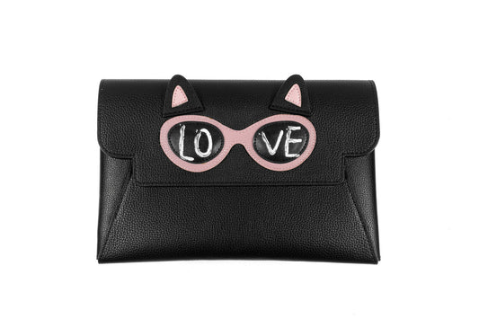 Clutch - Black with Cat - APTICA