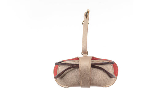 Pouch - Beige with Red Hearts - APTICA