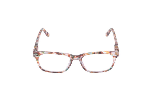 Aptica University Omega Tortoise Yellow Green Ready Reading Glasses Unisex Blue Light Filter Frontview