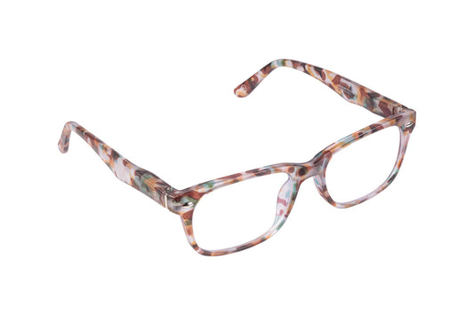 Aptica University Omega Tortoise Yellow Green Ready Reading Glasses Unisex Blue Light Filter Sideview