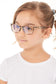 Aptica University Gamma Army Ready Reading Glasses Unisex Blue Light Filter Girl Model