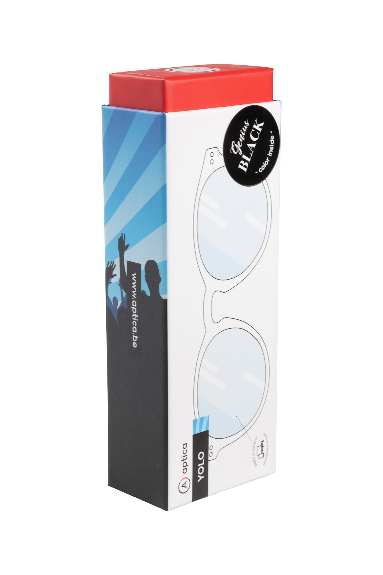 Aptica Yolo Only Ready Reading Glasses Unisex Blue Light Filter Box