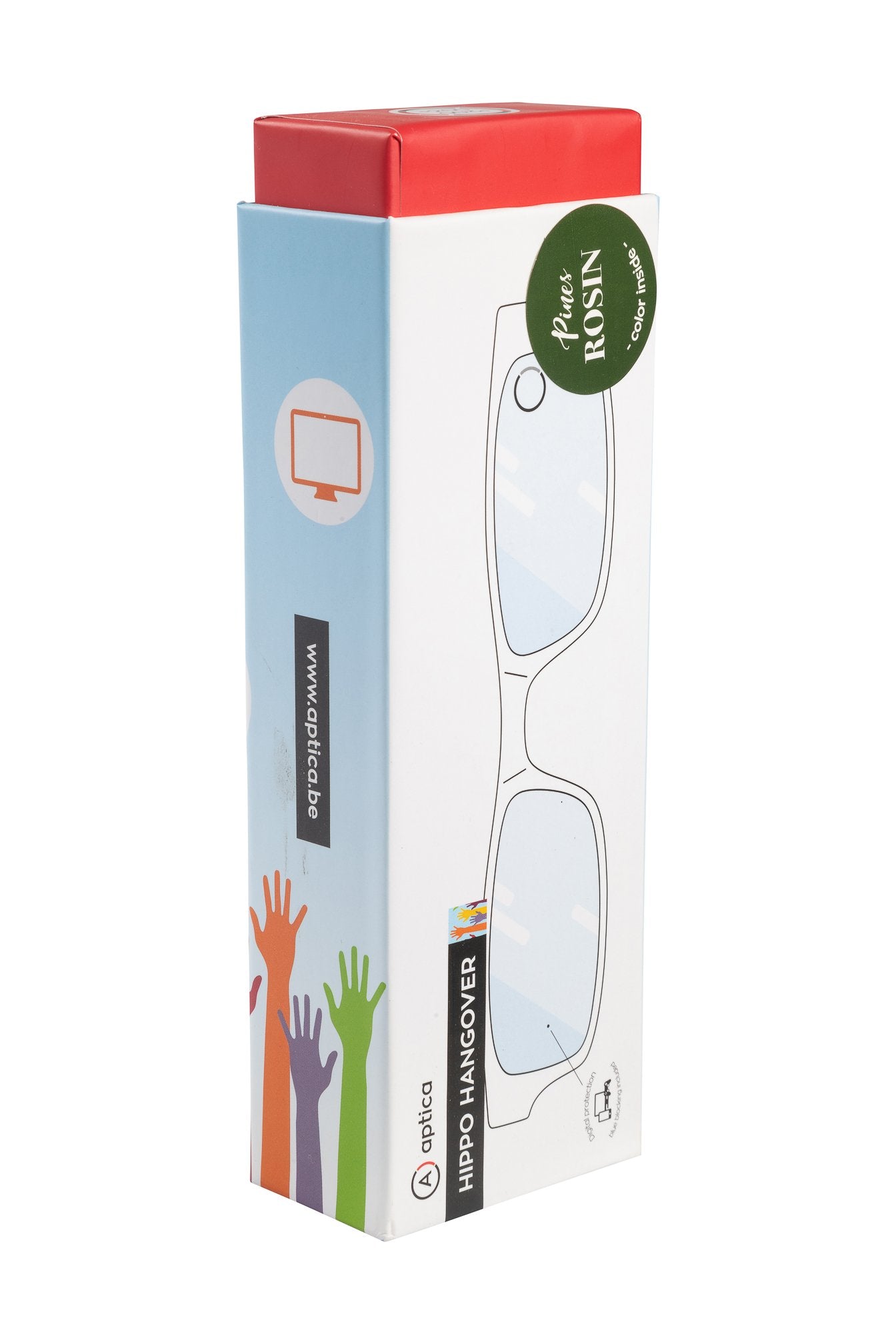 Aptica Hippo Hangover Hippie Ready Reading Glasses Unisex Blue Light Filter Box