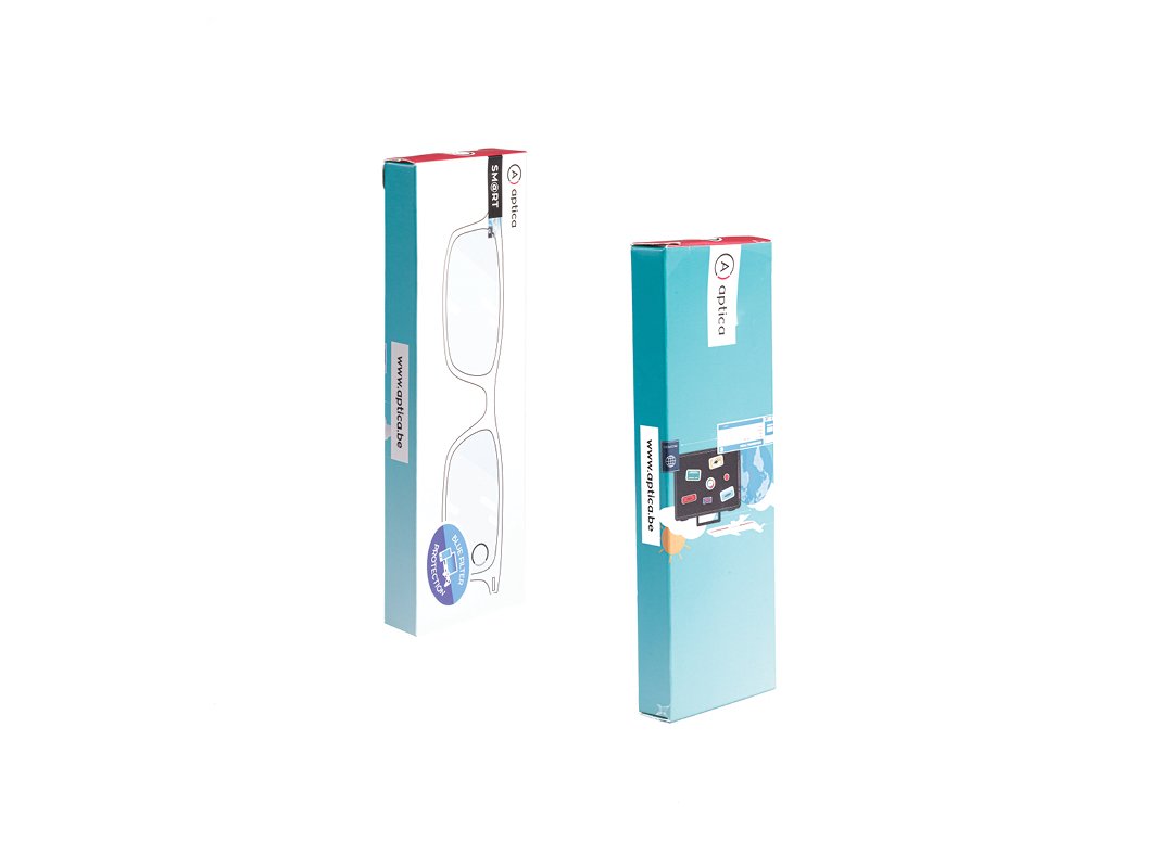 Aptica Smart Travel Yacc Ready Reading Glasses Unisex Blue Light Filter Box
