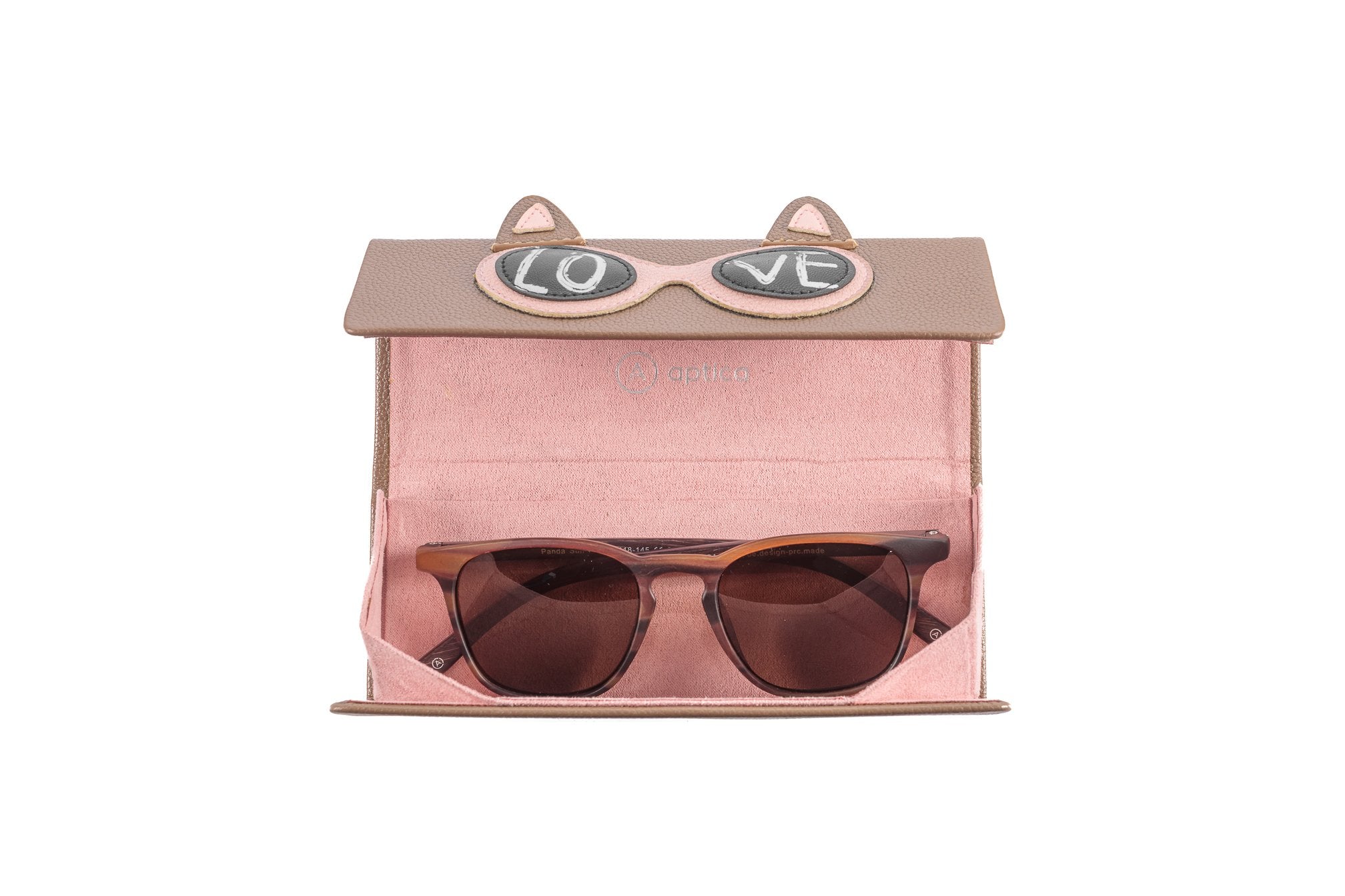 Foldable - Brown with Love Cat - APTICA
