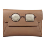 Clutch - Brown with Pop Art Frame - APTICA