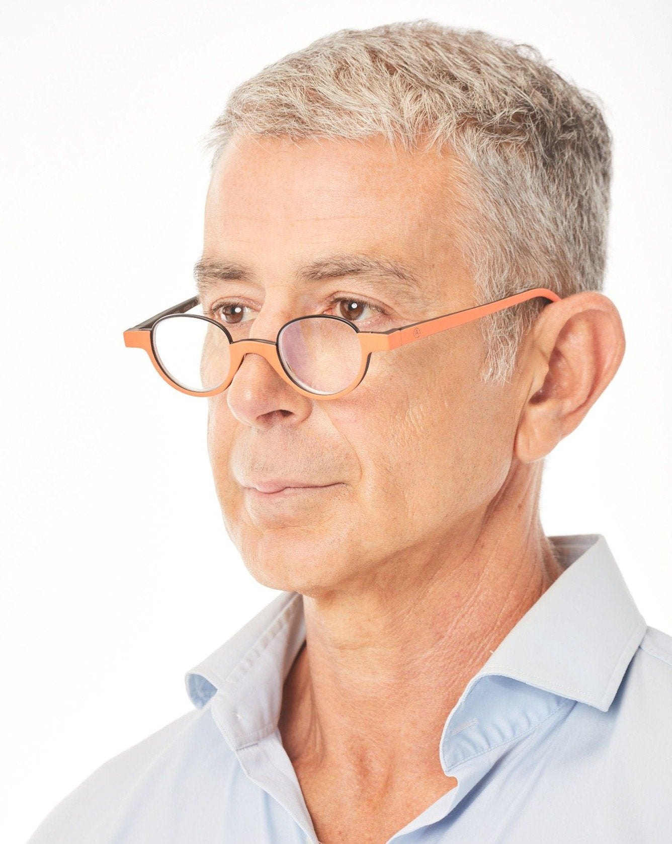 Aptica Cocktail Aperol Ready Reading Glasses Unisex Blue Light Filter Male Model