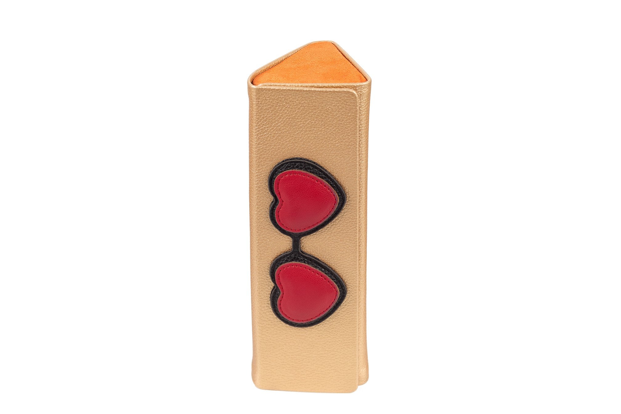 Foldable  - Brown with Red Hearts - APTICA