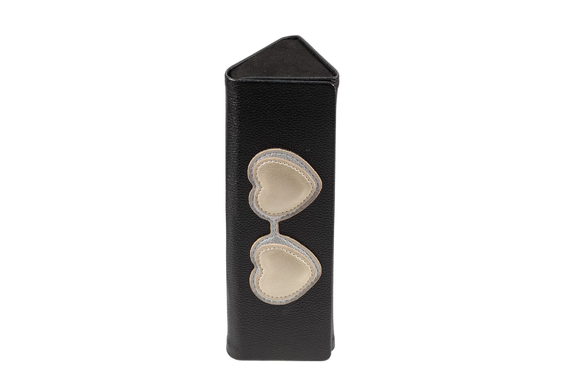 Foldable - Black with silver hearts - APTICA