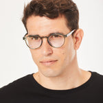 Aptica Karma Budha Ready Reading Glasses Unisex Blue Light Filter Male Model
