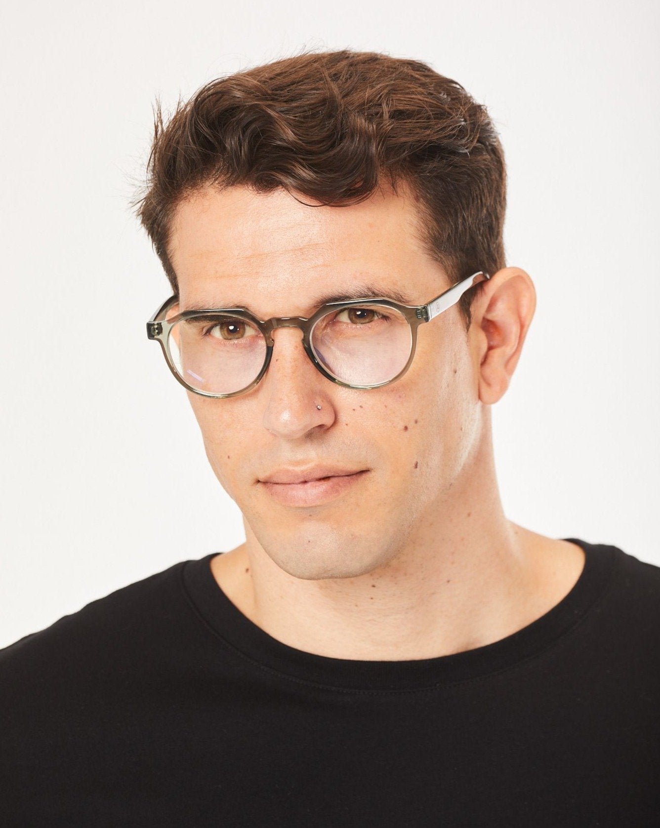 Aptica Karma Budha Ready Reading Glasses Unisex Blue Light Filter Male Model