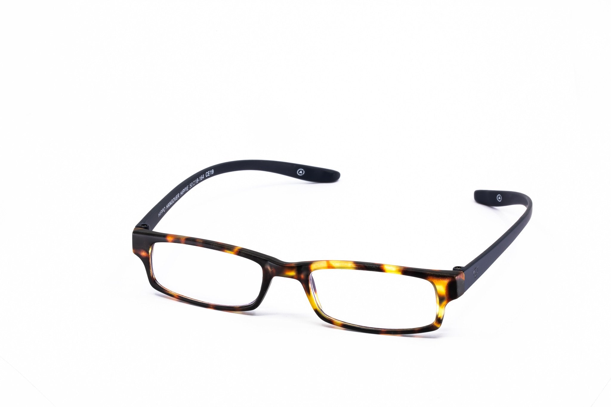 Aptica Hippo Hangover Hippie Ready Reading Glasses Unisex Blue Light Filter Sideview
