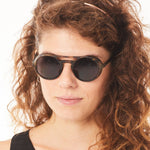 Aptica Polar Panto Minor Sunglasses Unisex Polarised Sun Lens Female Model