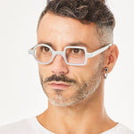 Aptica Pop Art Disco Divine Ready Reading Glasses Unisex Blue Light Filter Male Model