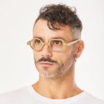 Aptica Pop Art Disco Ross Ready Reading Glasses Unisex Blue Light Filter Male Model