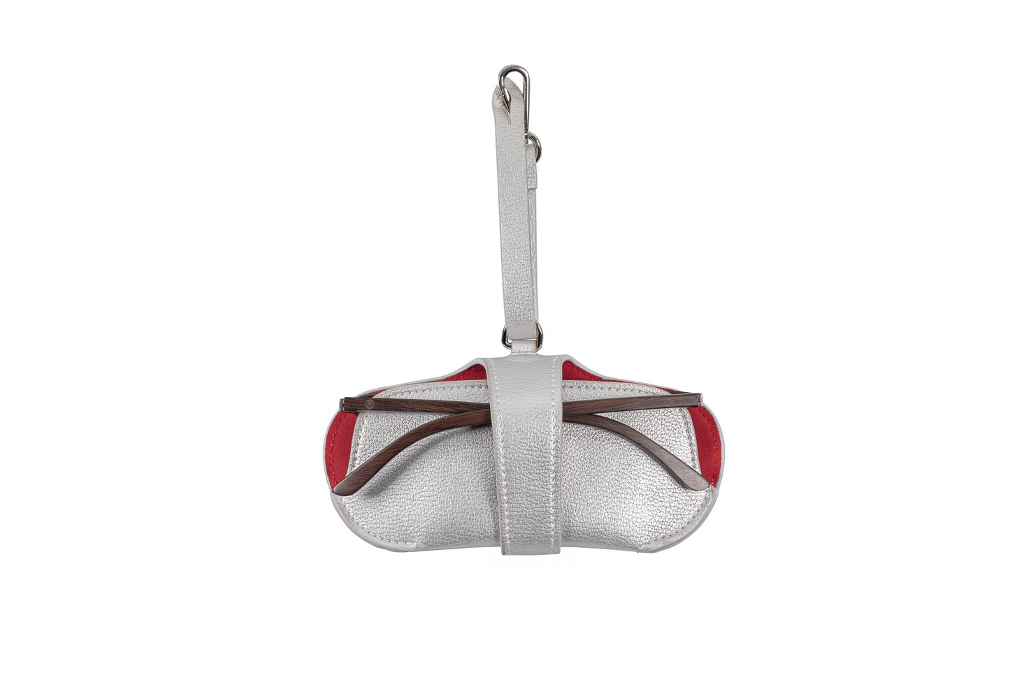 Pouch - Silver with Red Lips - APTICA