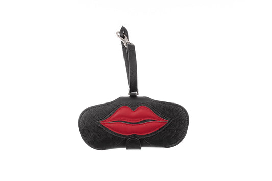 Pouch - Black with red lips - APTICA