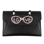 Clutch - Black with Cat - APTICA